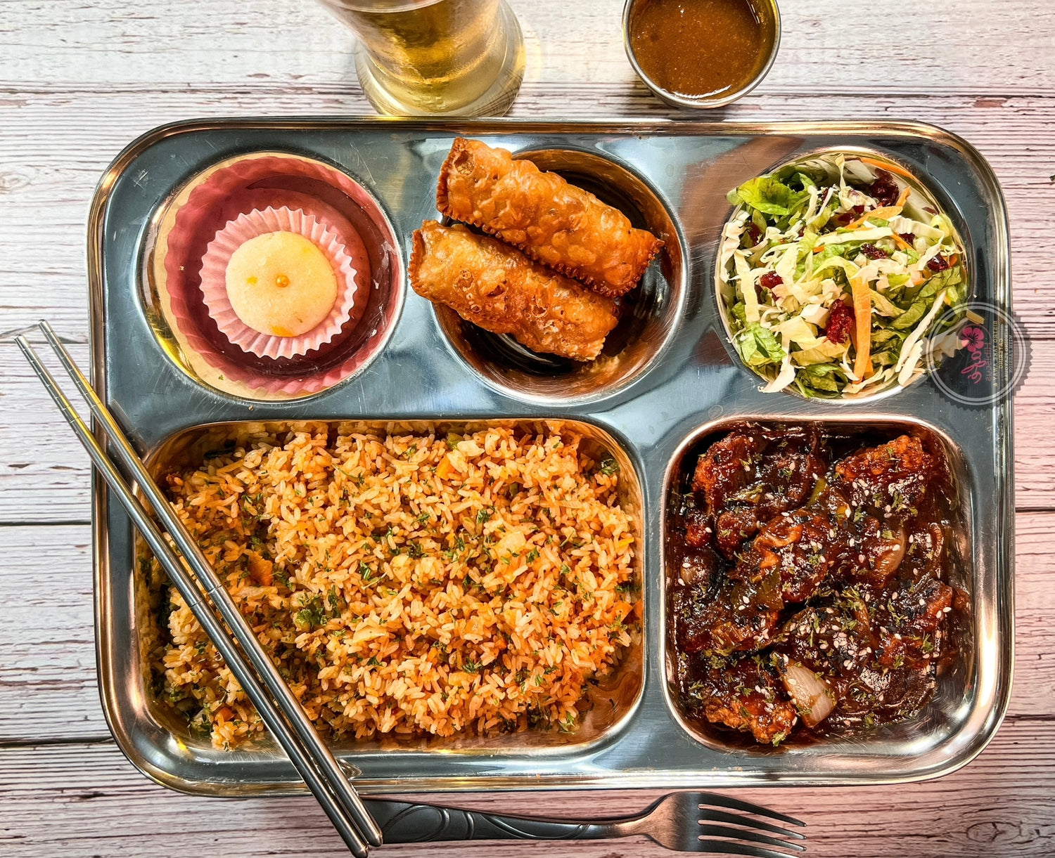 Asian fusion thaali